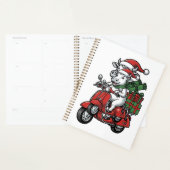 Lustiger Weihnachtskuh-Fahrrad-Roller im Vintage-D Planer (Anzeige)