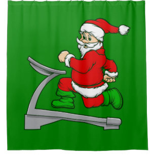 lustiger Weihnachtsliegestuhl Duschvorhang