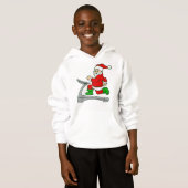 lustiger Weihnachtsliegestuhl Hoodie (Vorne ganz)