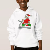 lustiger Weihnachtsliegestuhl Hoodie (Vorderseite)