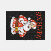 Lustiger Weihnachtsmann 67 Six Seven Meme Weihnach Fleecedecke (Vorderseite (Horizontal))