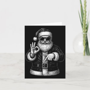 Lustiger Weihnachtsmann 6 7 Meme-Design _ Weihnach Karte