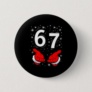 Lustiger Weihnachtsmann 6 7 Meme Sechs Sieben Weih Button