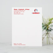 Lustiger Weihnachtsmann Briefkopf (Stehend Vorderseite)