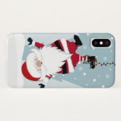 Lustiger Weihnachtsmann Case-Mate iPhone Hülle (Rückseite (Horizontal))