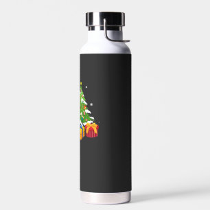 Lustiger Weihnachtsmann Chihuahua Hund Weihnachtsb Trinkflasche