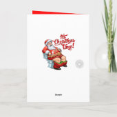 Lustiger Weihnachtsmann, der ein raues Weihnachten (Rückseite)