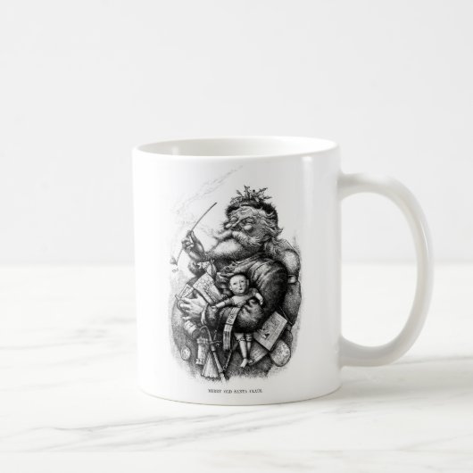 Lustiger Weihnachtsmann durch Thomas- NastTasse Kaffeetasse (Rechts)