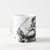 Lustiger Weihnachtsmann durch Thomas- NastTasse Kaffeetasse (Vorderseite Links)
