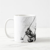 Lustiger Weihnachtsmann durch Thomas- NastTasse Kaffeetasse (Links)