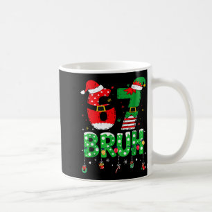 Lustiger Weihnachtsmann Elf 67 Bruh Weihnachts Mem Kaffeetasse