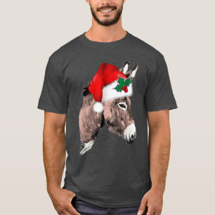 Lustiger Weihnachtsmann Esel Weihnachten Xmas Urla T-Shirt