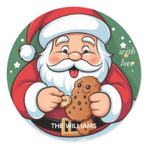 Lustiger Weihnachtsmann Festlicher Keks Feiertag 