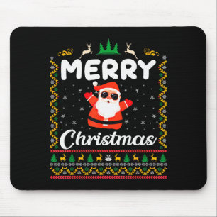 Lustiger Weihnachtsmann Frohe Weihnachten  Mousepad