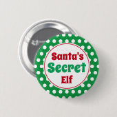 Lustiger Weihnachtsmann-Geheim-Elf-Weihnachts-Butt Button (Vorne & Hinten)