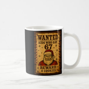 Lustiger Weihnachtsmann gesucht Naughty List Kinde Kaffeetasse