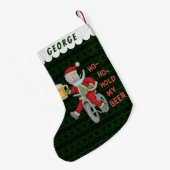 Lustiger Weihnachtsmann-Griff mein Kleiner Weihnachtsstrumpf (Rückseite (Hängend))