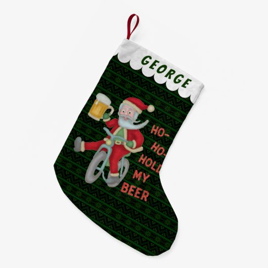 Lustiger Weihnachtsmann-Griff mein Kleiner Weihnachtsstrumpf (Vorderansicht (hängend))