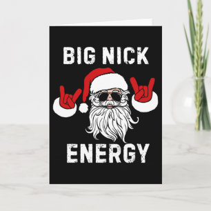 Lustiger Weihnachtsmann Große Nick Energie Weihnac Karte