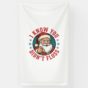 Lustiger Weihnachtsmann hat nicht geflosst Weihnac Banner