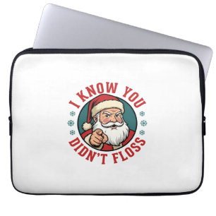 Lustiger Weihnachtsmann hat nicht geflosst Weihnac Laptopschutzhülle
