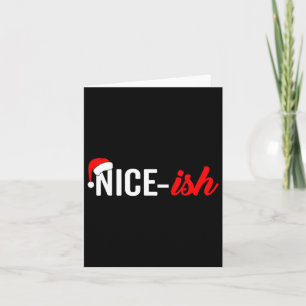 Lustiger Weihnachtsmann-Hut Unartige Gute Liste Zi Karte