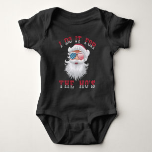 Lustiger Weihnachtsmann - Ich mache es für die HO' Baby Strampler