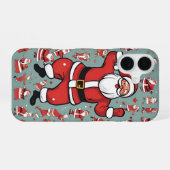 Lustiger Weihnachtsmann iPhone 16 Hülle (Rückseite (Horizontal))