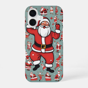 Lustiger Weihnachtsmann iPhone 16 Hülle