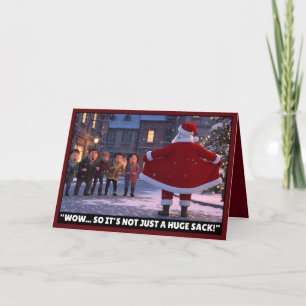 Lustiger Weihnachtsmann Karte