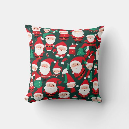Lustiger Weihnachtsmann Kissen (Vorderseite)