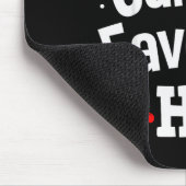 Lustiger Weihnachtsmann Lieblings-Ho-Unartiger Pyj Mousepad (Ecke)