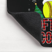 Lustiger Weihnachtsmann Lieblings-Softll-Coach-Wei Mousepad (Ecke)