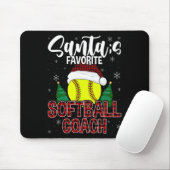 Lustiger Weihnachtsmann Lieblings-Softll-Coach-Wei Mousepad (Mit Mouse)