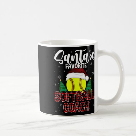 Lustiger Weihnachtsmann Lieblings-Softll-Trainer W Kaffeetasse (Rechts)