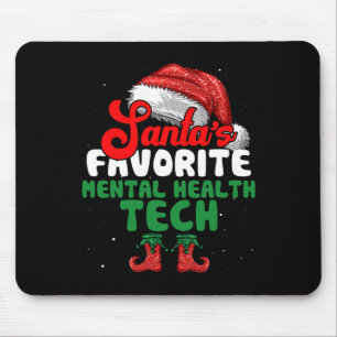 Lustiger Weihnachtsmann Lieblings-Tech für psychis Mousepad