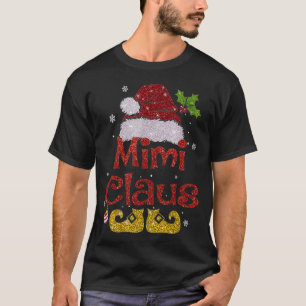 Lustiger Weihnachtsmann Mimi Claus Weihnachten Fam T-Shirt