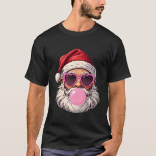 Lustiger Weihnachtsmann mit Sonnenbrille und Kaugu T-Shirt