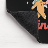 Lustiger Weihnachtsmann-Nurse-Gingerbread-Mann Has Mousepad (Ecke)