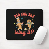Lustiger Weihnachtsmann-Nurse-Gingerbread-Mann Has Mousepad (Mit Mouse)
