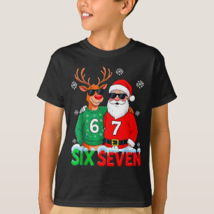 Lustiger Weihnachtsmann Rentier 6 7 Weihnachten Me T-Shirt