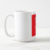Lustiger Weihnachtsmann rot und grüner Humor Kaffeetasse (Links)