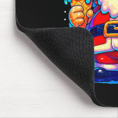 Lustiger Weihnachtsmann sagt sechs sieben 67 Meme Mousepad (Ecke)