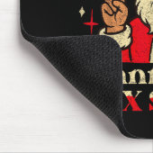 Lustiger Weihnachtsmann sagt sechs sieben 67 Meme  Mousepad (Ecke)