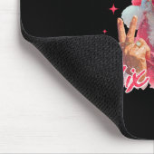 Lustiger Weihnachtsmann sagt sechs sieben Weihnach Mousepad (Ecke)