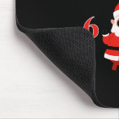 Lustiger Weihnachtsmann sagt Six Seven 67 Meme Wei Mousepad (Ecke)