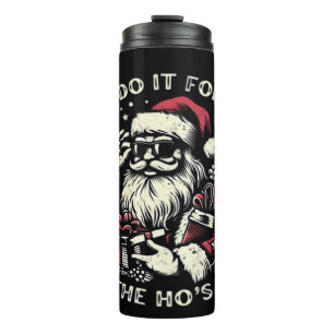 Lustiger Weihnachtsmann Santa Claus Ich mache es f Thermosbecher