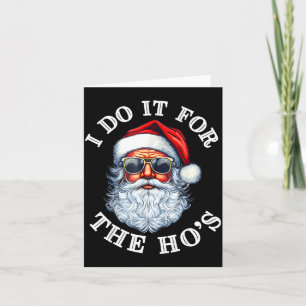 Lustiger Weihnachtsmann Santa Claus Ich mach's für Karte