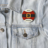 Lustiger Weihnachtsmann Santa Claus Naughty & Nice Button (Beispiel)