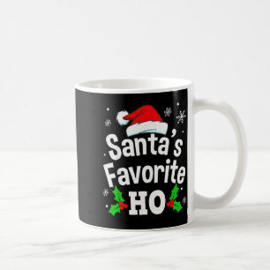 Lustiger Weihnachtsmann-Santa Lieblings-Ho-Unartig Kaffeetasse
